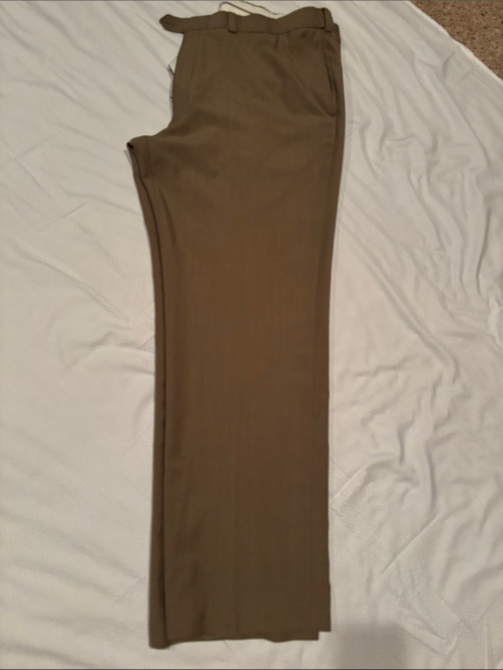 Haggar Men's Olive Brown Dress Pants